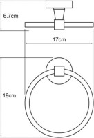 Полотенцедержатель Wasserkraft Isen K-4060