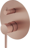 Встраиваемый смеситель для душа и ванны Plumberia Selection Ixo KIT1901RS С ВНУТРЕННЕЙ ЧАСТЬЮ, брашированная медь
