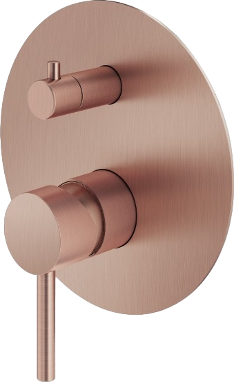 Встраиваемый смеситель для душа и ванны Plumberia Selection Ixo KIT1901RS С ВНУТРЕННЕЙ ЧАСТЬЮ, брашированная медь