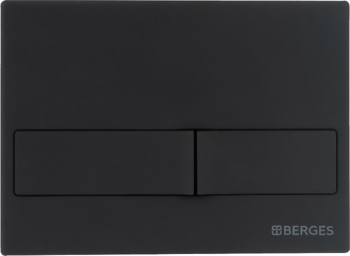 Кнопка смыва Berges Novum L5 чёрный, матовый