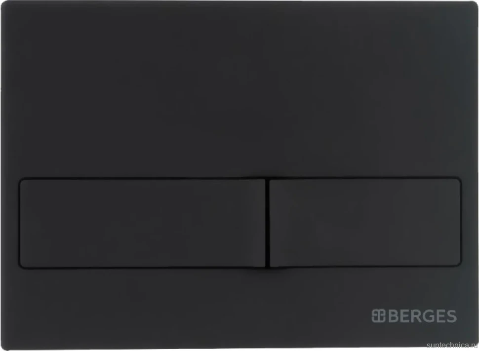 Кнопка смыва Berges Novum L5 чёрный, матовый