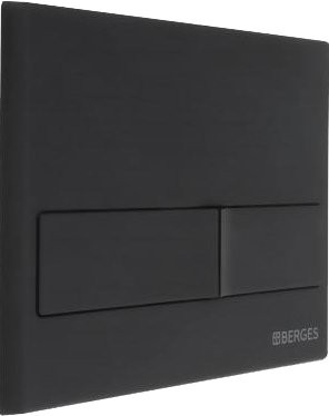 Кнопка смыва Berges Novum L5 чёрный, матовый