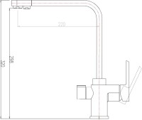 Смеситель для кухни Zorg Clean Water ZR 334 YF white