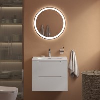 Тумба с раковиной BelBagno Etna 39 70 bianco lucido, раковина BB-8099-3-70