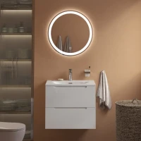 Тумба с раковиной BelBagno Etna 39 70 bianco lucido, раковина BB-8099-3-70