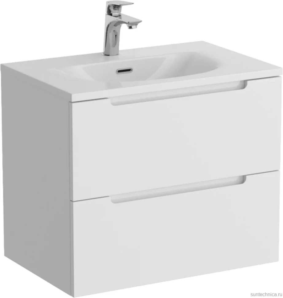 Тумба с раковиной BelBagno Etna 39 70 bianco lucido, раковина BB-8099-3-70