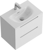 Тумба с раковиной BelBagno Etna 39 70 bianco lucido, раковина BB-8099-3-70
