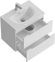 Тумба с раковиной BelBagno Etna 39 70 bianco lucido, раковина BB-8099-3-70