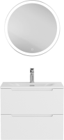 Тумба с раковиной BelBagno Etna 39 70 bianco lucido, раковина BB-8099-3-70