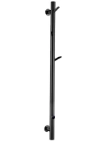Полотенцесушитель электрический Boheme Oak 724-50-SGM 150x5 см, shine gun metal, I-образный, из стали