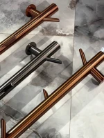 Полотенцесушитель электрический Boheme Oak 724-50-SGM 150x5 см, shine gun metal, I-образный, из стали