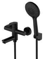 Смеситель для ванны с душем Agger Easy A3121244 черный матовый Смеситель для ванны с душем Agger Easy A3121244 черный матовый