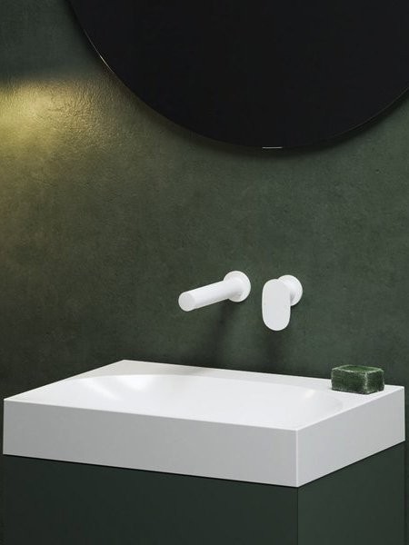 Смеситель для раковины Ravak Spring SG 019.10WHM С ВНУТРЕННЕЙ ЧАСТЬЮ, белый матовый