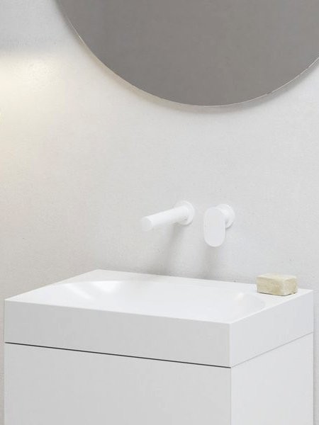 Смеситель для раковины Ravak Spring SG 019.10WHM С ВНУТРЕННЕЙ ЧАСТЬЮ, белый матовый