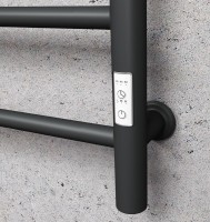 Полотенцесушитель электрический Bauedge M0054 40х80 R черный матовый