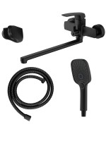 Смеситель с длинным изливом для ванны AZARIO Conda AZ-K1711B черный матовый Смеситель с длинным изливом для ванны AZARIO Conda AZ-K1711B черный матовый