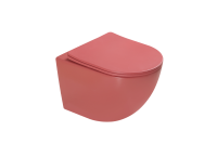 Унитаз подвесной SantiLine SL-5005T-MR красный матовый