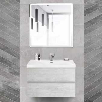 Мебель для ванной Cezares Molveno 46 80 legno bianco, с раковиной Cezares CZR-MIL-80-LVB