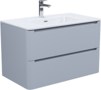 Тумба с раковиной IDDIS Edifice 80 подвесная, светло-серая