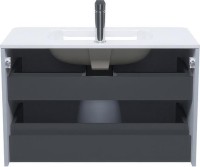 Тумба с раковиной IDDIS Edifice 80 подвесная, светло-серая