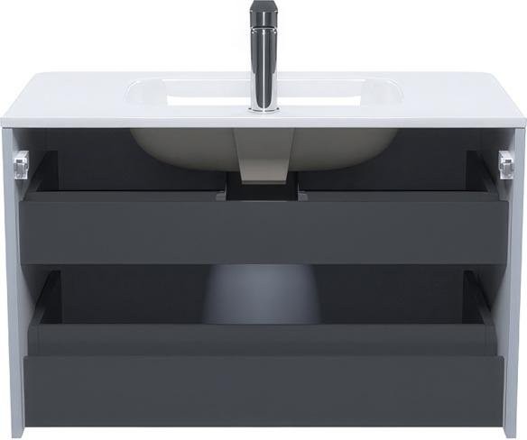 Тумба с раковиной IDDIS Edifice 80 подвесная, светло-серая