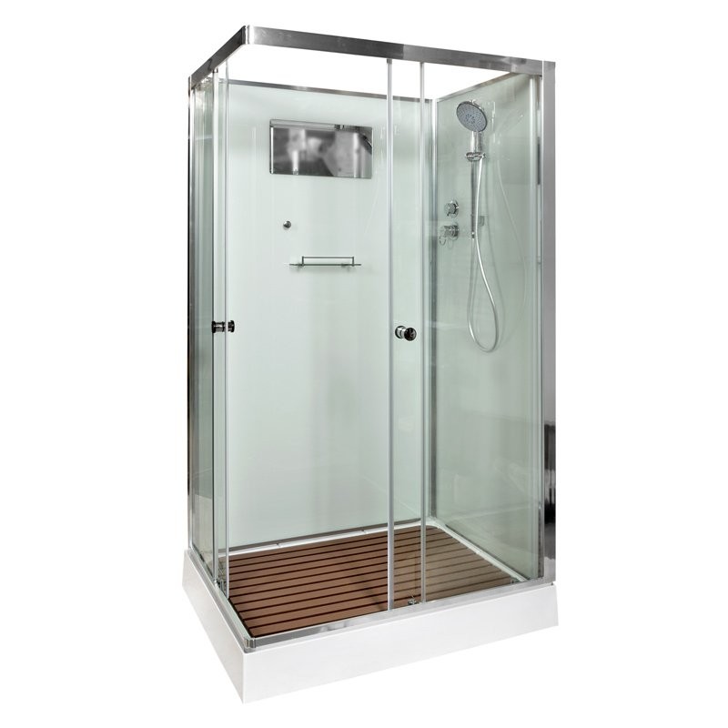 Душевая кабина DTO K402 120х90, профиль хром, стекло прозрачное