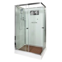 Душевая кабина DTO K402 120х90, профиль хром, стекло прозрачное