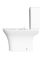 Унитаз-компакт напольный STWORKI Олланд S01400WH с микролифтом, безободковый, белый