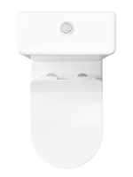 Унитаз-компакт напольный STWORKI Олланд S01400WH с микролифтом, безободковый, белый