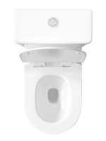 Унитаз-компакт напольный STWORKI Олланд S01400WH с микролифтом, безободковый, белый