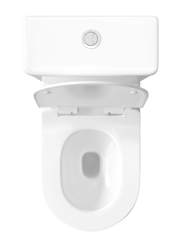 Унитаз-компакт напольный STWORKI Олланд S01400WH с микролифтом, безободковый, белый