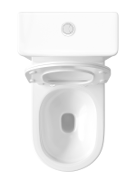 Унитаз-компакт напольный STWORKI Олланд S01400WH с микролифтом, безободковый, белый