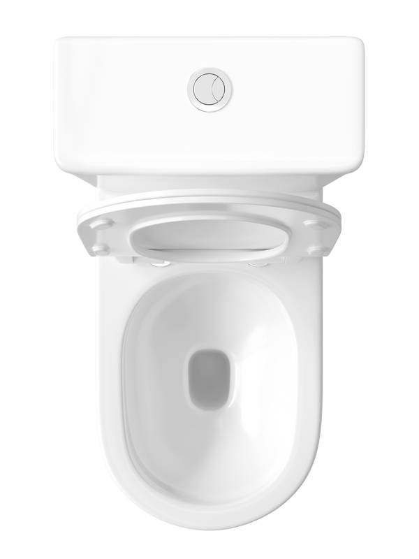 Унитаз-компакт напольный STWORKI Олланд S01400WH с микролифтом, безободковый, белый
