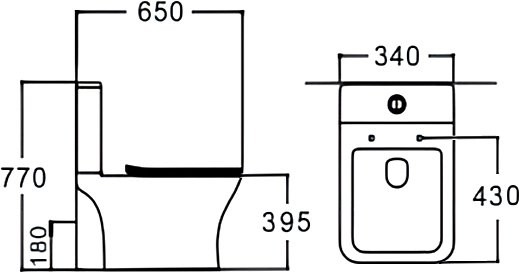 Унитаз-компакт напольный STWORKI Олланд S01400WH с микролифтом, безободковый, белый