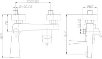 Смеситель для ванны с душем Rossinka RS34 RS34-31