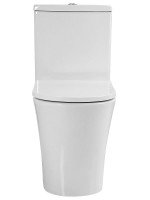 Унитаз-компакт напольный AZARIO Vise AZ-1343BT безободковый, с микролифтом, глянцевый белый