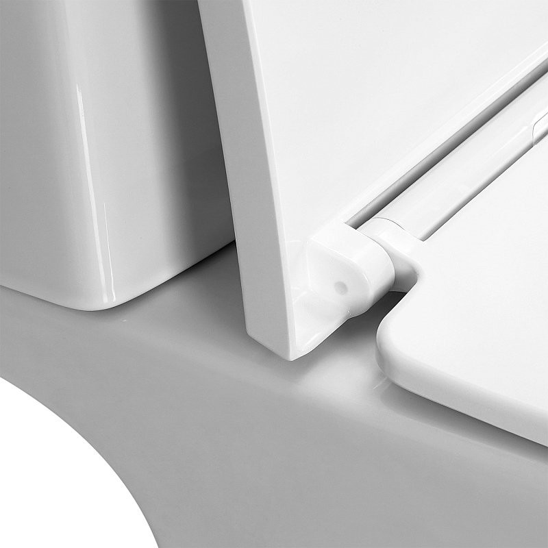 Унитаз-компакт напольный AZARIO Vise AZ-1343BT безободковый, с микролифтом, глянцевый белый