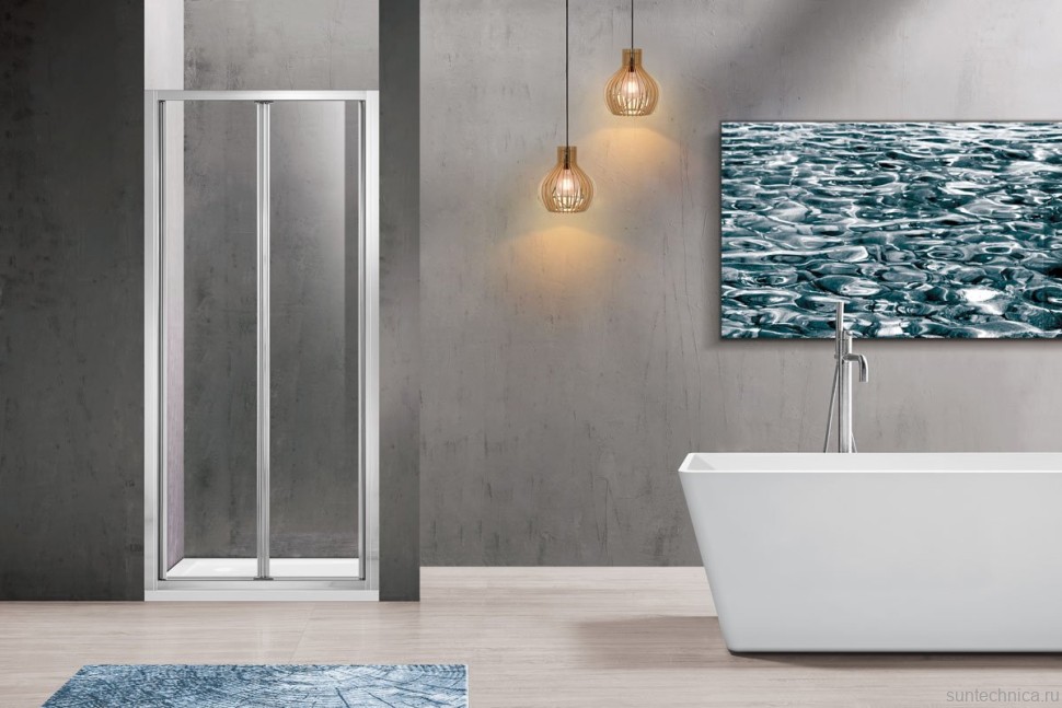 Душевая дверь в нишу Vincea Garda VDB-1G800CL 80 см, профиль хром, стекло прозрачное
