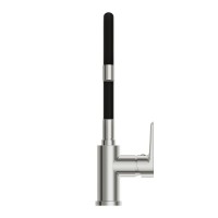 Смеситель для кухни Cersanit Moduo 64842 с гибким изливом, черный, хром