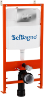 Комплект BelBagno BB026/BB081CR с кнопкой смыва хром глянцевый