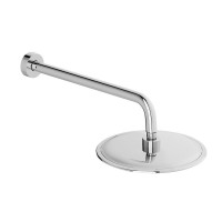 Душевая система с тропическим душем Damixa Scandinavian Pure хром, скрытого монтажа, смеситель для 3 потребителей, верхний душ, излив, встраиваемый душевой комплект, гарантия 10 лет, Дания