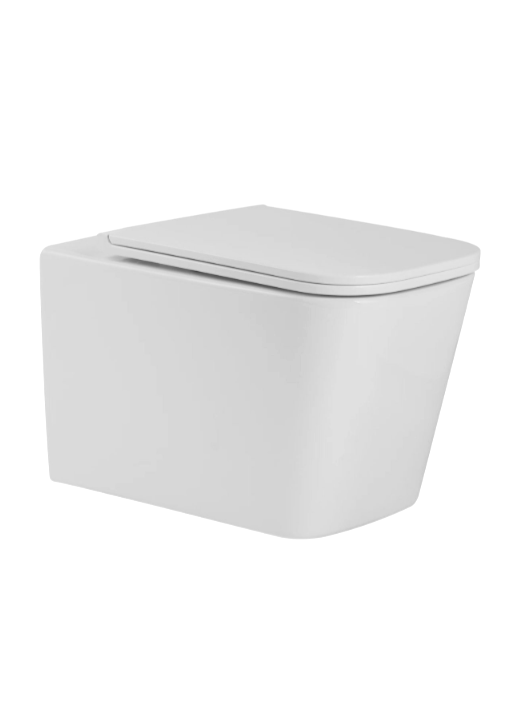 Унитаз подвесной Art&Max Techno AM2303CHRV/SC безободковый, с микролифтом, глянцевый белый