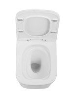 Унитаз подвесной Art&Max Techno AM2303CHRV/SC безободковый, с микролифтом, глянцевый белый