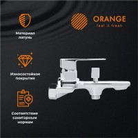 Смеситель для ванны с душем Orange Lutz Lutz M04-100cr