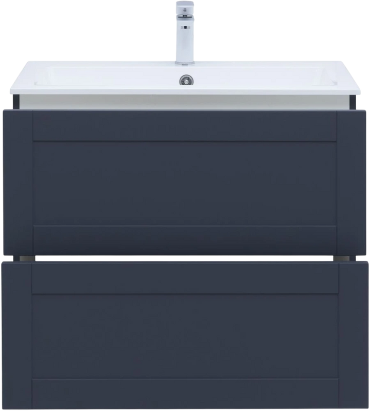 Тумба с раковиной Aquanet Терра 80 подвесная, маренго