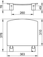 Сиденье для душа Keuco Plan откидное, белое Сиденье для душа Keuco Plan откидное, белое