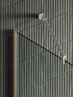 Душевая перегородка Maybahglass MGD-714-5ш 119 см, профиль хром матовый, стекло прозрачное