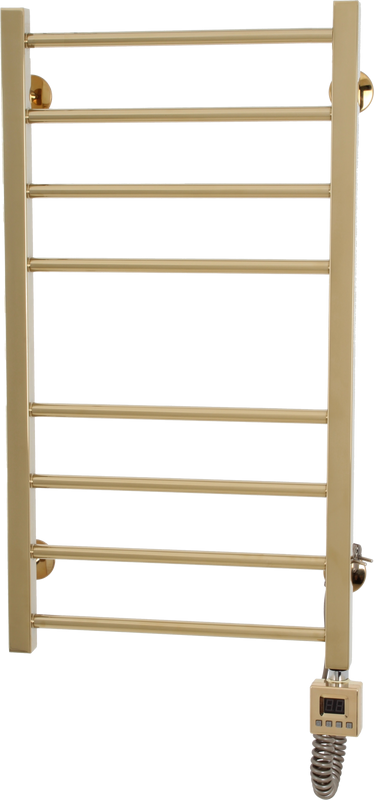 Полотенцесушитель электрический Domoterm Квадро П8 50x80, правый, золото