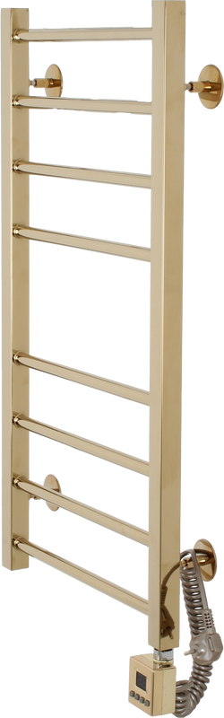 Полотенцесушитель электрический Domoterm Квадро П8 50x80, правый, золото