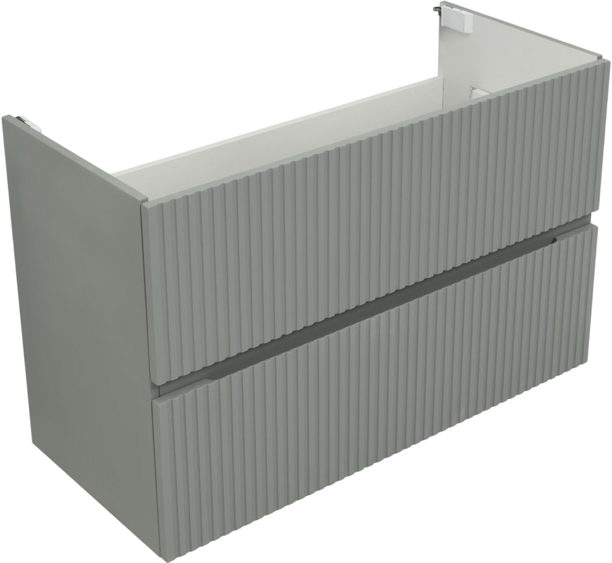 Тумба с раковиной Aquanet Джейн 100 подвесная, мисти грин